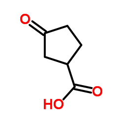 3-氧代-1-环戊烷羧酸结构式
