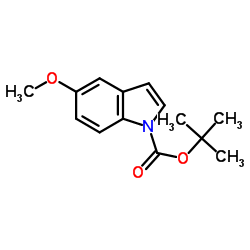 N-BOC-5-甲氧基吲哚结构式