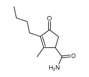2-Cyclopentene-1-carboxamide,3-butyl-2-methyl-4-oxo- Structure