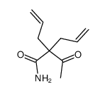2-acetyl-2-allyl-pent-4-enoic acid amide结构式