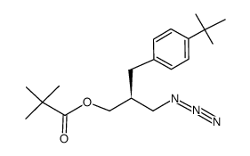 (2S)-3-azido-2-(4-t-butylbenzyl)propyl pivalate Structure