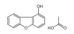 acetic acid,dibenzofuran-1-ol结构式