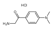 2-amino-4'-dimethylaminoacetophenone hydrochloride Structure
