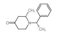 (S)-2-Methyl-1-((S)-1-phenylethyl)piperidin-4-one Structure