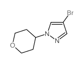 4-溴-1-(四氢-2H-吡喃-4-基)-1H-吡唑结构式