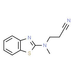 Propanenitrile, 3-(2-benzothiazolylmethylamino)- (9CI) Structure