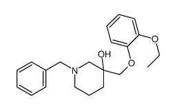 1-benzyl-3-[(2-ethoxyphenoxy)methyl]piperidin-3-ol结构式