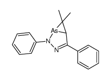 6,6-dimethyl-2,4-diphenyl-3,4-diaza-5-arsabicyclo[3.1.0]hex-2-ene结构式