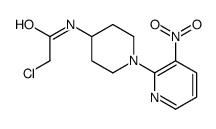 2-Chloro-N-(3'-nitro-3,4,5,6-tetrahydro-2H-[1,2']bipyridinyl-4-yl)-acetamide Structure