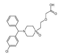 rac-西替利嗪N-氧化物(非对映异构体混合物)结构式