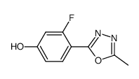 3-fluoro-4-(5-methyl-1,3 ,4-oxadiazol-2-yl)phenol Structure