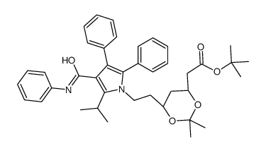 Defluoro Atorvastatin Acetonide tert-Butyl Ester结构式