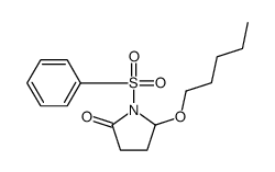 1-(benzenesulfonyl)-5-pentoxypyrrolidin-2-one结构式