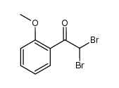 2,2-dibromo-1-(2-methoxyphenyl)ethanone结构式