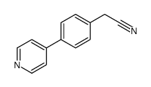 2-(4-pyridin-4-ylphenyl)acetonitrile structure
