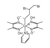(3,4-dibromobutyl)bis[dimethylglyoximato(1-)](pyridine)cobalt(III) Structure