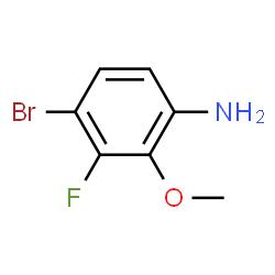 4-Bromo-3-fluoro-2-methoxyaniline Structure