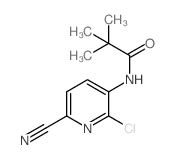 N-(2-chloro-6-cyanopyridin-3-yl)pivalamide Structure