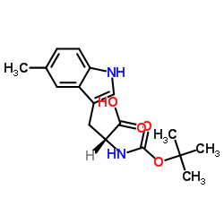 N-BOC-5-METHYL-D-TRYPTOPHAN structure