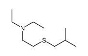 N,N-diethyl-2-(2-methylpropylsulfanyl)ethanamine结构式