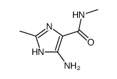Imidazole-4(or 5)-carboxamide, 5(or 4)-amino-N,2-dimethyl- (6CI) structure