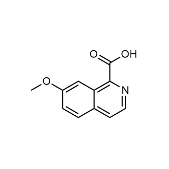 7-甲氧基异喹啉-1-羧酸结构式