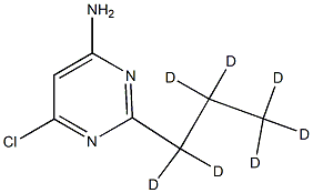 4-Chloro-6-amino-2-(n-propyl-d7)-pyrimidine Structure