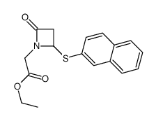 ethyl 2-(2-naphthalen-2-ylsulfanyl-4-oxoazetidin-1-yl)acetate Structure