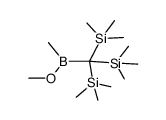 methoxymethyl{tris(trimethylsilyl)methyl}borane结构式