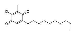2-chloro-5-decyl-3-methylcyclohexa-2,5-diene-1,4-dione结构式