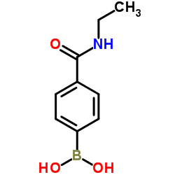 4-(甲基氨基甲酰基)苯硼酸结构式