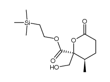(4R,5S)-5-[[2-(Trimethylsilyl)ethoxy]carbonyl]-5-(hydroxymethyl)-4-methyl-5-pentanolide Structure