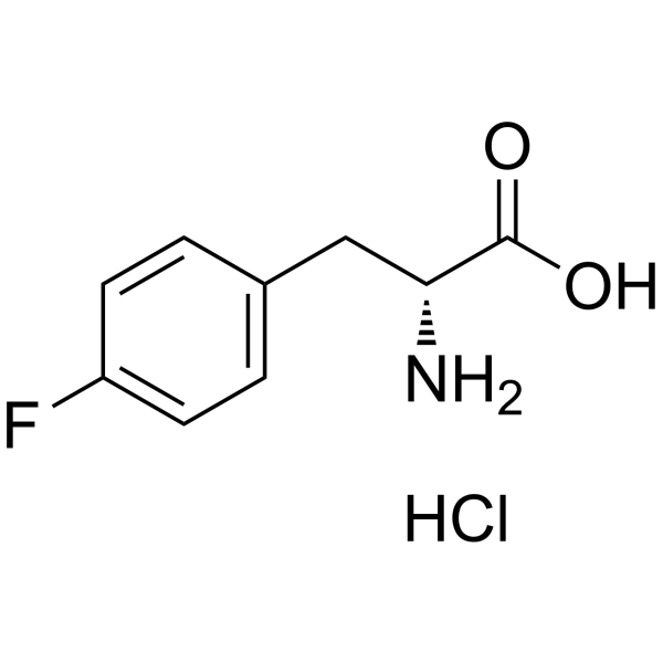 4-氟-D-苯丙氨酸盐酸盐结构式