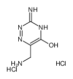 3-Amino-6-(aminomethyl)-1,2,4-triazin-5(4H)-one dihydrochloride structure