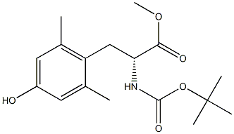 methyl (R)-2-((tert-butoxycarbonyl)amino)-3-(4-hydroxy-2,6-dimethylphenyl)propanoate Structure