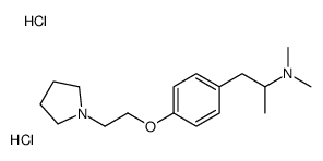 N,N-dimethyl-1-[4-(2-pyrrolidin-1-ylethoxy)phenyl]propan-2-amine,dihydrochloride Structure