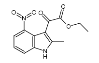 (2-methyl-4-nitro-1H-indol-3-yl)-oxo-acetic acid ethyl ester (4a) Structure