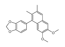 5-(6,7-dimethoxy-2,3-dimethylnaphthalen-1-yl)-1,3-benzodioxole结构式