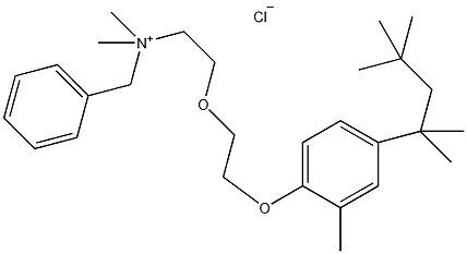 OCTYLCRESOXYETHOXYETHYL DIMETHYL-BENZYL AMMONIUM CHLORIDE Structure