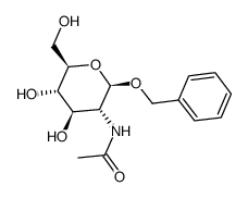 苄基2-乙酰氨基-2-脱氧-β-D-吡喃葡萄糖苷结构式