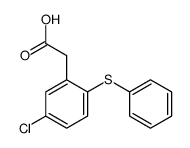 2-(5-chloro-2-phenylsulfanylphenyl)acetic acid Structure