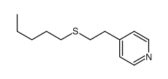 4-(2-pentylsulfanylethyl)pyridine Structure