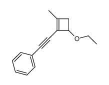 Benzene, [(4-ethoxy-2-methyl-1-cyclobuten-1-yl)ethynyl]- (9CI)结构式