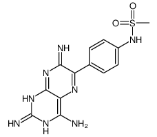 N-[4-(2,4,7-triaminopteridin-6-yl)phenyl]methanesulfonamide结构式