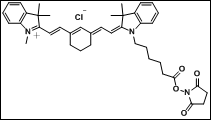 脂溶Cy7-N-羟基琥珀酰亚胺酯结构式