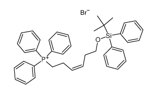 (Z)-(6-((tert-butyldiphenylsilyl)oxy)hex-3-en-1-yl)triphenylphosphonium bromide结构式