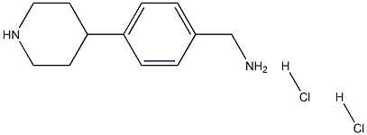(4-(Piperidin-4-yl)phenyl)methanamine dihydrochloride Structure