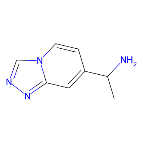 1-([1,2,4]Triazolo[4,3-a]pyridin-7-yl)ethanamine结构式