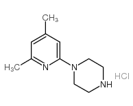 Piperazine, 1-(4,6-dimethyl-2-pyridinyl)- (9CI) Structure