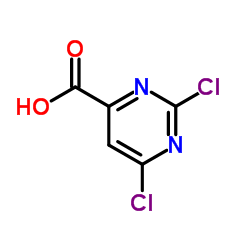 2,6-二氯嘧啶-4-羧酸结构式